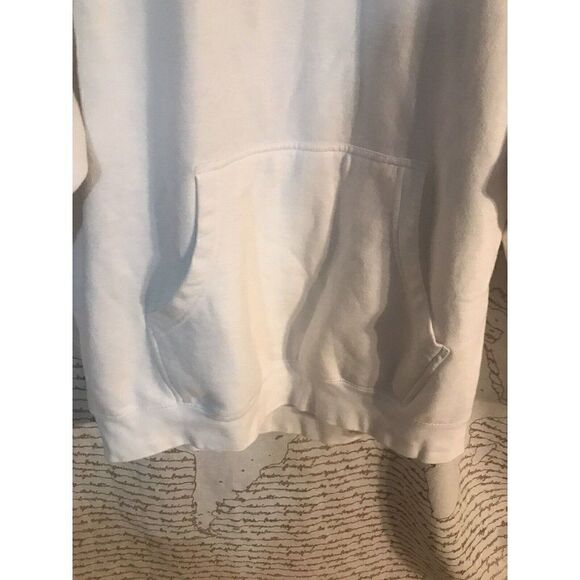 J Balvin Takashi Murakami Collab Mens White XL Logo Hoodie Reggaeton Streetwear - Picture 2 of 8